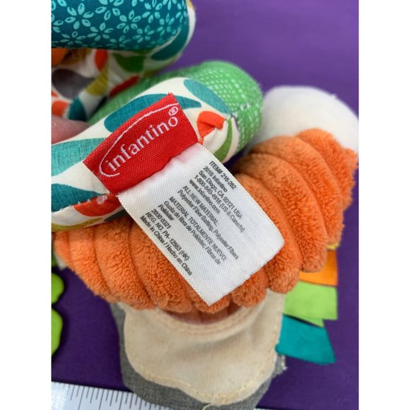 Infantino 2016 Go Gaga Curly Spiral CarSeat Fox Baby Sensory Activity Toy - Picture 2 of 9